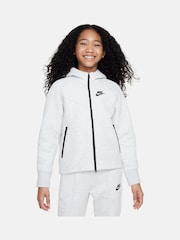 Темно-серый - Флисовое худи на молнии Nike Tech - Image 1 of 7