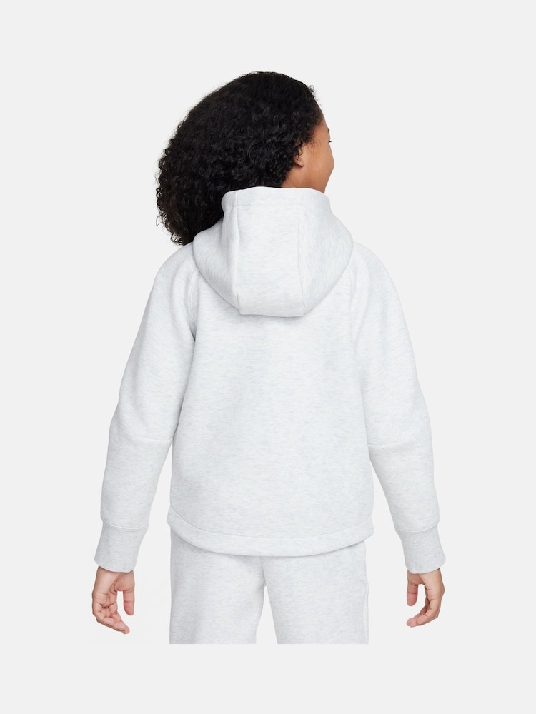 Темно-серый - Флисовое худи на молнии Nike Tech - Image 2 of 7