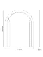 Showerdrape Soho Large Arched Bathroom Mirror - Image 4 of 4