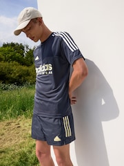 adidas Blue Tiro Woven Shorts - Image 1 of 6