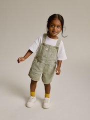 Khaki Dungarees (3mths-7yrs) - Image 1 of 6