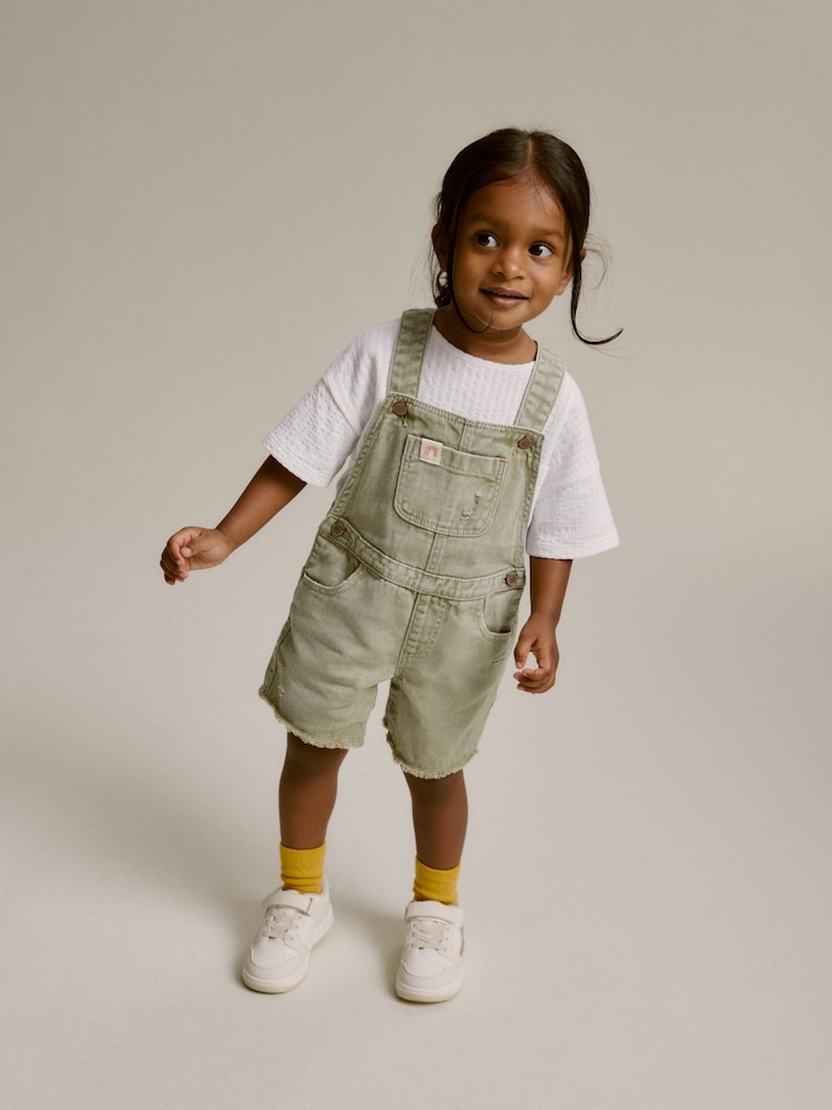 Khaki Dungarees (3mths-7yrs) - Image 1 of 6