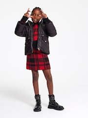River Island Black Hooded Puffer Girls Coat - Image 4 of 4