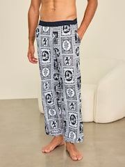 Pantalones largos de pijama de algodón con estampado de Tile "Érase una vez" de Chelsea Peers - Imagen 5 de 6