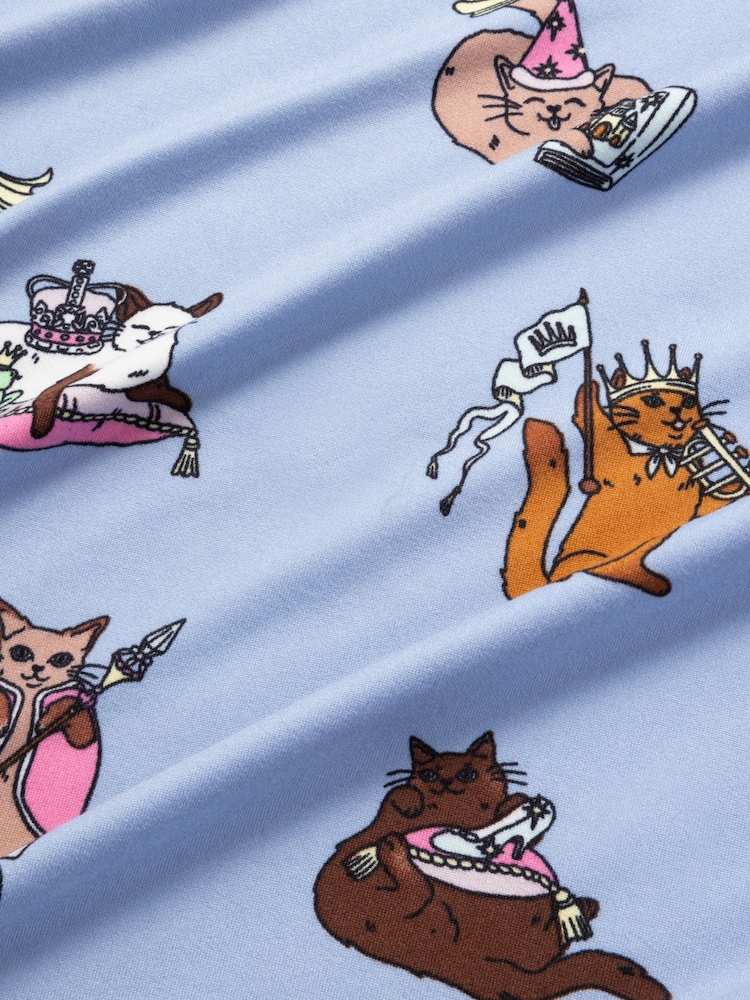 Chelsea Peers Princess Cat プリント ロング パジャマセット - 画像 7 / 7