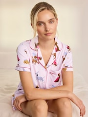 Ensemble pyjama court Chelsea Peers Fairytale Dogs imprimé - Image 6 de 6