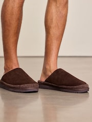 Chelsea Peers Suede Cowhide Mule Slippers - 7суретінің 1 суреті