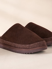 Chelsea Peers Suede Cowhide Mule Slippers - 7суретінің 5 суреті
