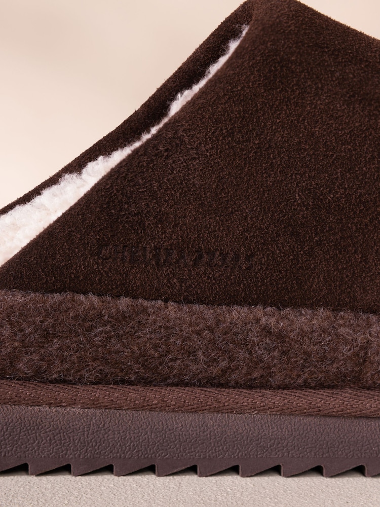 Chelsea Peers Suede Cowhide Mule Slippers - 7суретінің 7 суреті Chelsea Peers Suede Cowhide Mule Slippers - 7суретінің 7 суреті