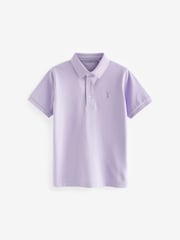 Lilac Short Sleeve Polo Shirt (3-16yrs) - Image 1 of 3