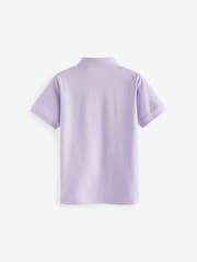 Lilac Short Sleeve Polo Shirt (3-16yrs) - Image 2 of 3