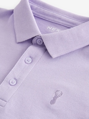 Lilac Short Sleeve Polo Shirt (3-16yrs) - Image 3 of 3