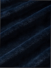 Chelsea Peers Blue Fleece Embroidered Good Night Long Dressing Gown - Image 9 of 9