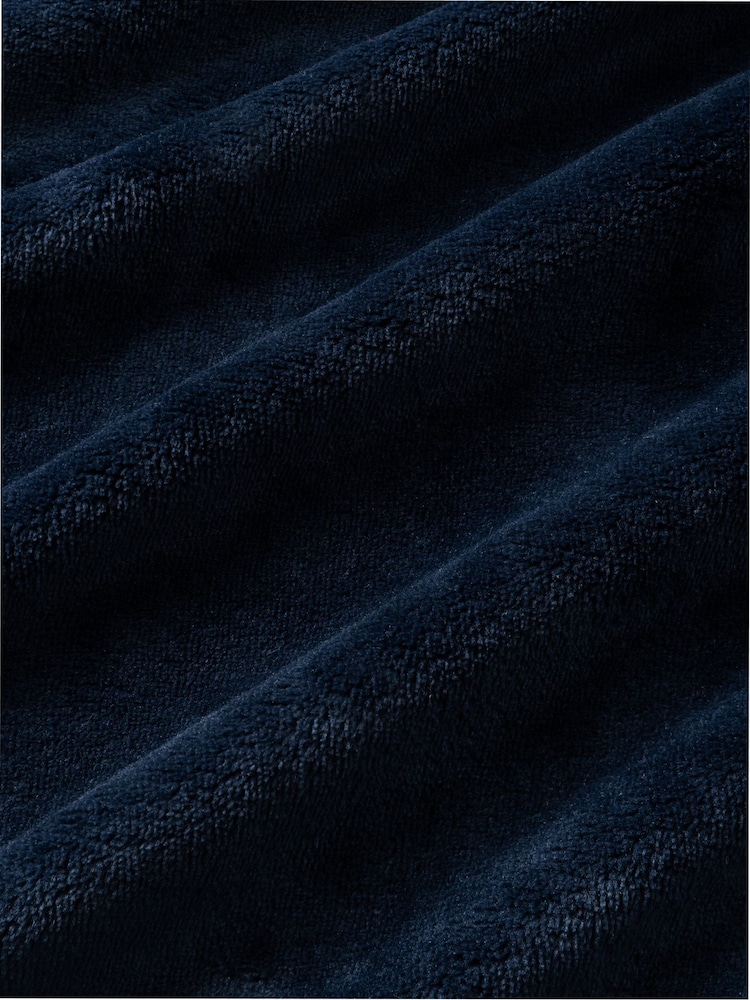 Chelsea Peers Blue Fleece Embroidered Good Night Long Dressing Gown - Image 9 of 9 Chelsea Peers Blue Fleece Embroidered Good Night Long Dressing Gown - Image 9 of 9