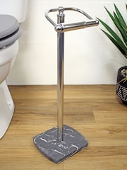 Showerdrape Grey Octavia Toilet Roll Holder - Image 1 of 2