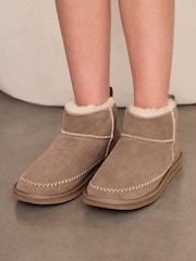 Chelsea Peers Yellow Suede Cowhide Mini Boots - Image 1 of 7