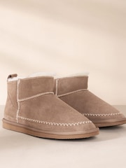Chelsea Peers Yellow Suede Cowhide Mini Boots - Image 4 of 7