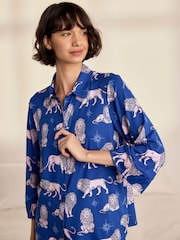 Chelsea Peers månbelyst lejontryck lång pyjamas Set - Bild 2 av 8
