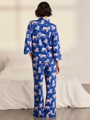 Chelsea Peers månbelyst lejontryck lång pyjamas Set - Bild 4 av 8