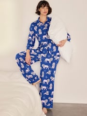 Chelsea Peers månbelyst lejontryck lång pyjamas Set - Bild 6 av 8