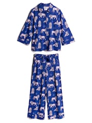 Chelsea Peers månbelyst lejontryck lång pyjamas Set - Bild 8 av 8