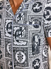 Conjunto de pijama largo de algodón con estampado de Tile "Érase una vez" de Chelsea Peers - Imagen 6 de 8