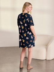 Chelsea Peers Blue Princess Cats Print Nightshirt - Image 3 of 6