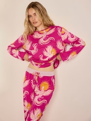 Chelsea Peers Solar Phoenix Print Long Pyjamas Set - Larawan 2 ng 8