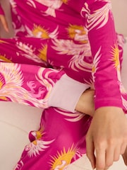 Chelsea Peers Solar Phoenix Print Long Pyjamas Set - Larawan 5 ng 8
