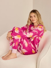 Chelsea Peers Solar Phoenix Print Long Pyjamas Set - Larawan 6 ng 8