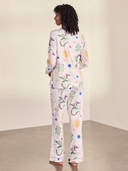 Ensemble de pyjama long Chelsea Peers en coton imprimé de dragon légendaire - Image 3 de 6