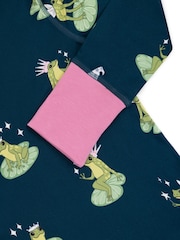 Chelsea Peers Green Kids Enchanted Frog Print Long Pyjamas Set - Image 2 of 3