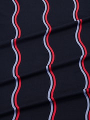 Chelsea Peers Blue Ripple Stripe Long Pyjamas Set - Image 8 of 8