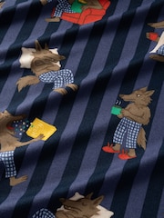 Chelsea Peers Blue Nap Bandit Wolf Print Long Pyjamas Set - Image 9 of 9