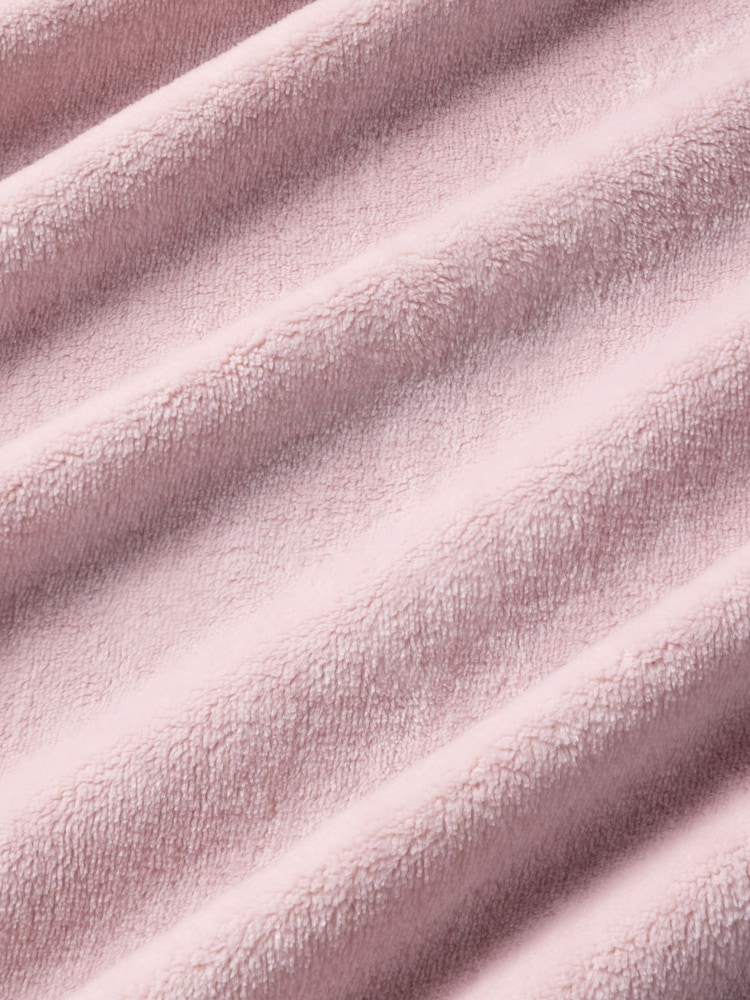 Chelsea Peers Pink Fleece Long Dressing Gown - Image 7 of 7