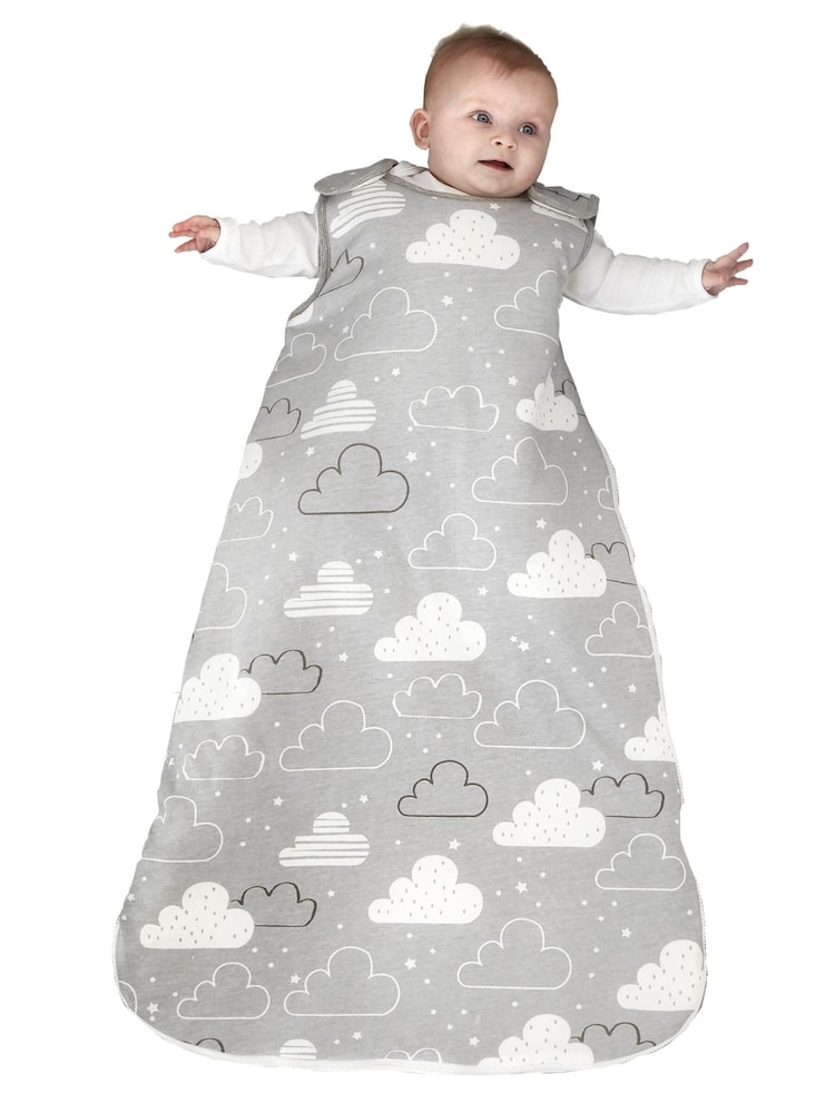 Cosatto Grey Fairy Clouds Sleep 100% Cotton Bag - Image 1 of 4