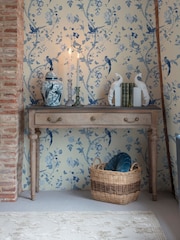 Laura Ashley Royal Blue Summer Palace 10M Wallpaper - Image 2 of 4