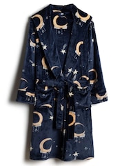 Bata de tejido polar con estampado lunar de Chelsea Peers - Imagen 7 de 8
