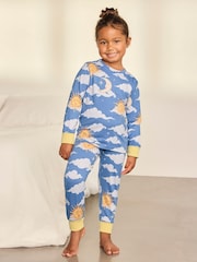 Chelsea Peers Blue Kids Dreamy Skies Print Long Pyjamas Set - Image 1 of 8