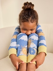 Chelsea Peers Blue Kids Dreamy Skies Print Long Pyjamas Set - Image 3 of 8