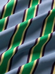 Chelsea Peers Blue Cotton Jewel Stripe Long Pyjamas Set - Image 10 of 10