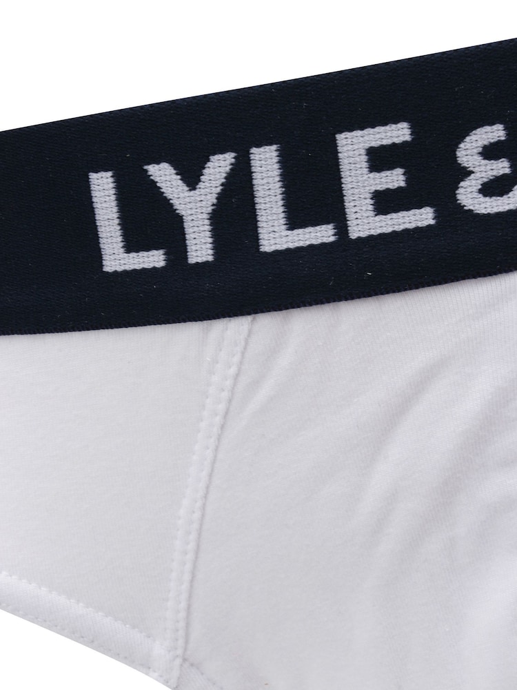 Lyle & Scott Blue Underwear Briefs 3 Pack - Image 5 of 5