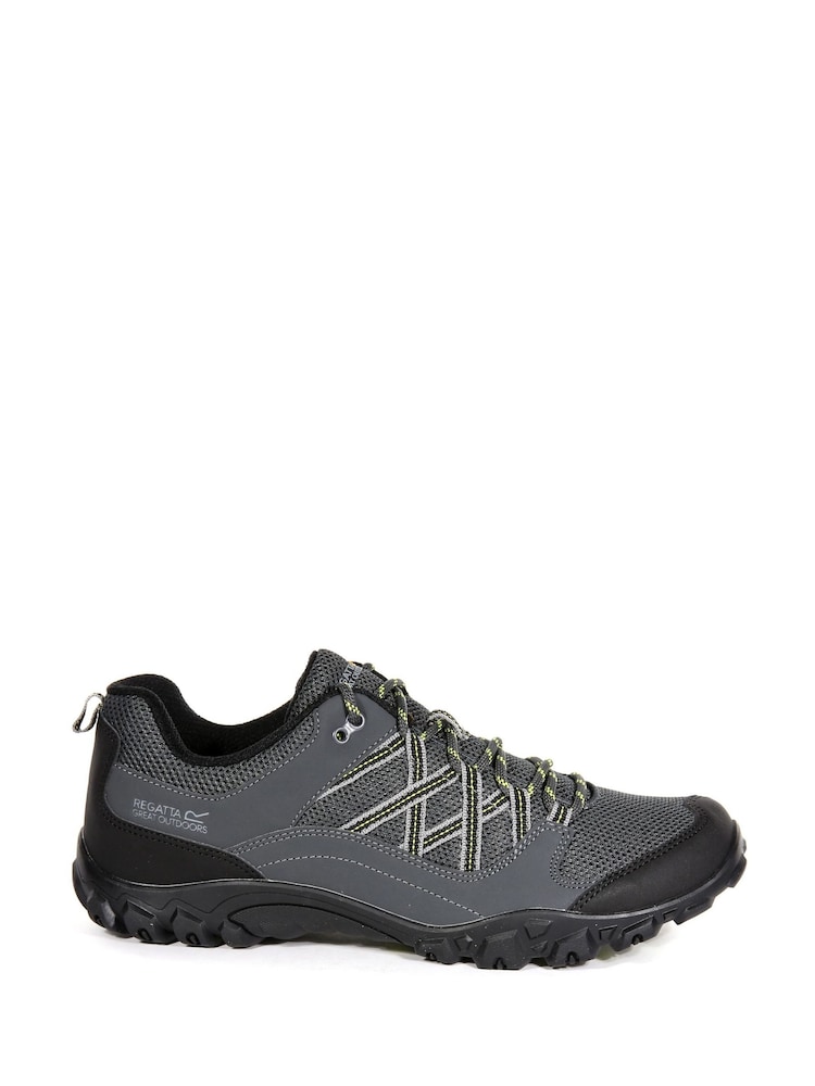 Regatta Grey Mens Edgepoint III Waterproof Walking Trainers - Image 1 of 6