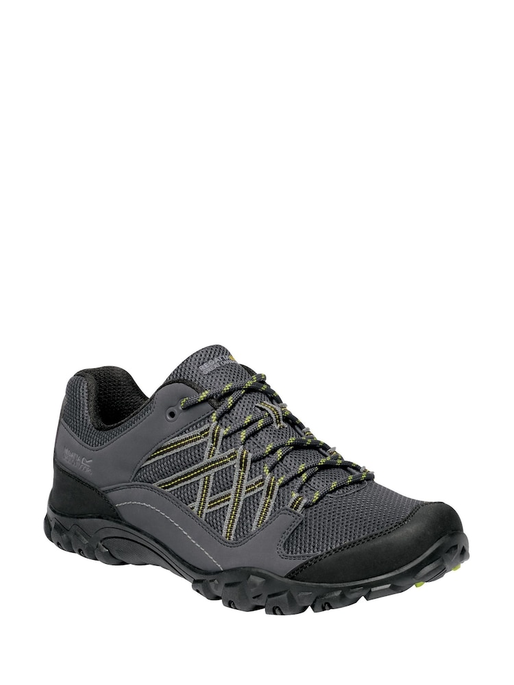 Regatta Grey Mens Edgepoint III Waterproof Walking Trainers - Image 2 of 6