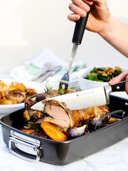 Masterclass Silver Soft Grip Carving Fork - Image 1 of 4