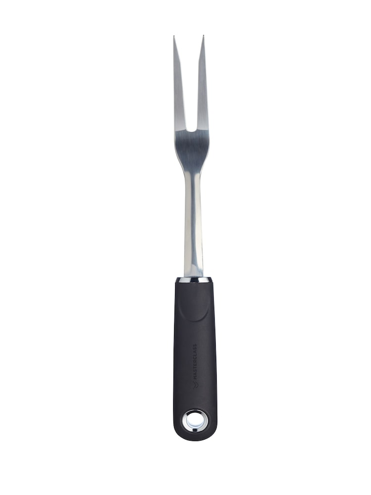 Masterclass Silver Soft Grip Carving Fork - Image 4 of 4 Masterclass Silver Soft Grip Carving Fork - Image 4 of 4