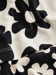 Black/White Floral 100% Cotton Short Pyjamas 2 Pack (3-16yrs) - Image 11 of 11