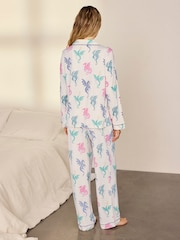 Chelsea Peers Natural Tall Rainbow Dragon Print Long Pyjamas Set - Image 4 of 8
