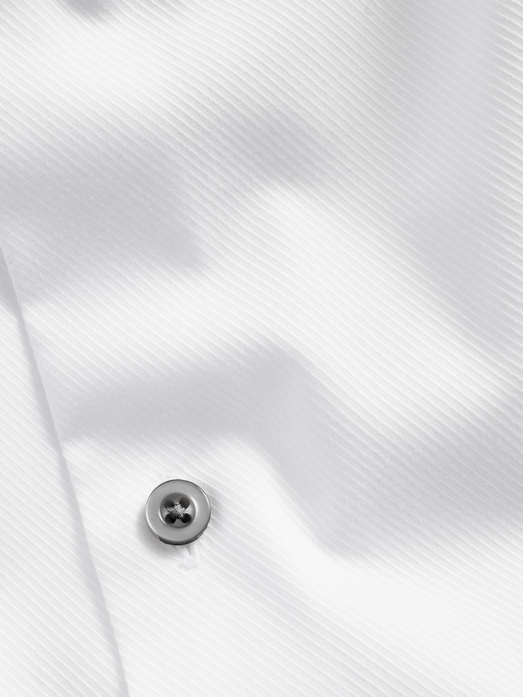 White/Bronze Brown Regular Fit Single Cuff Shirt And Tie Pack - Image 8 of 8