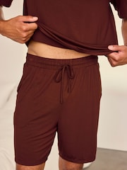 Set pigiama lungo a girocollo in TENCEL™ Modal di Chelsea Peers - Immagine 5 di 6